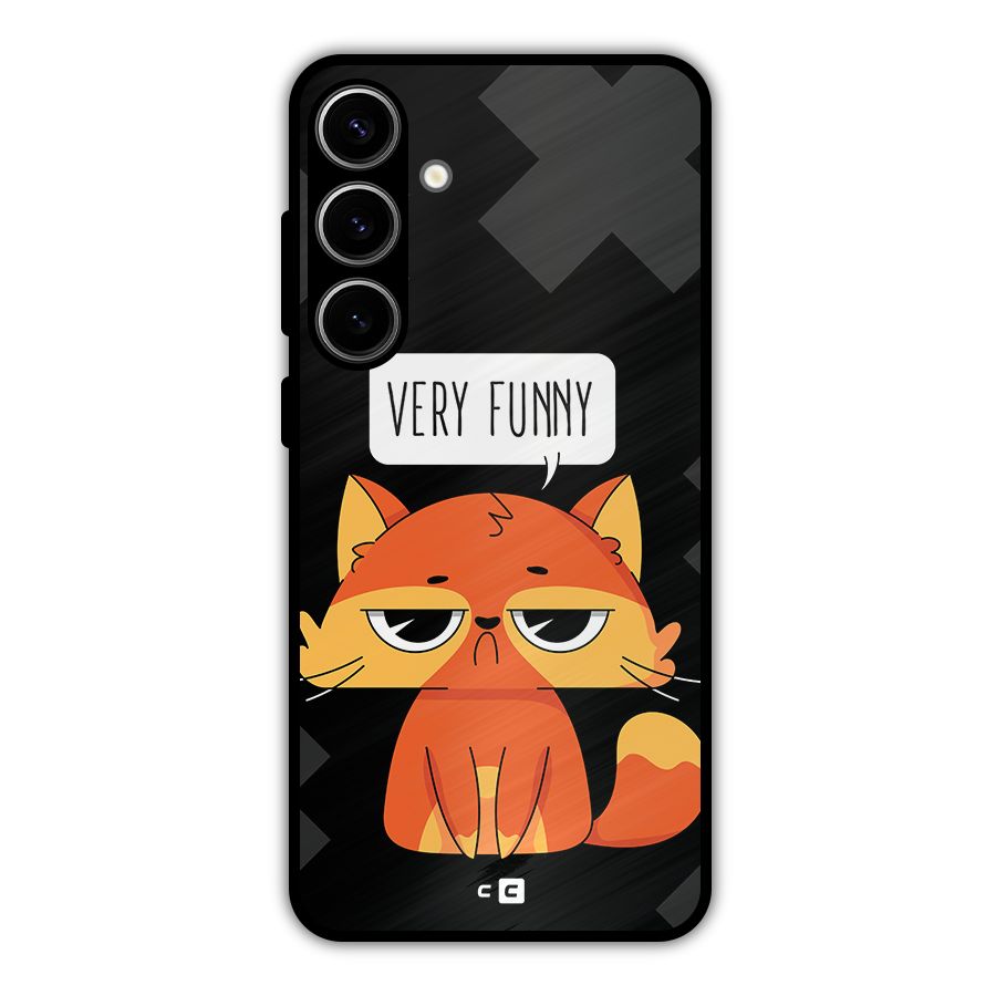 Very Funny Cat Metal Back Case for Galaxy S24 Plus