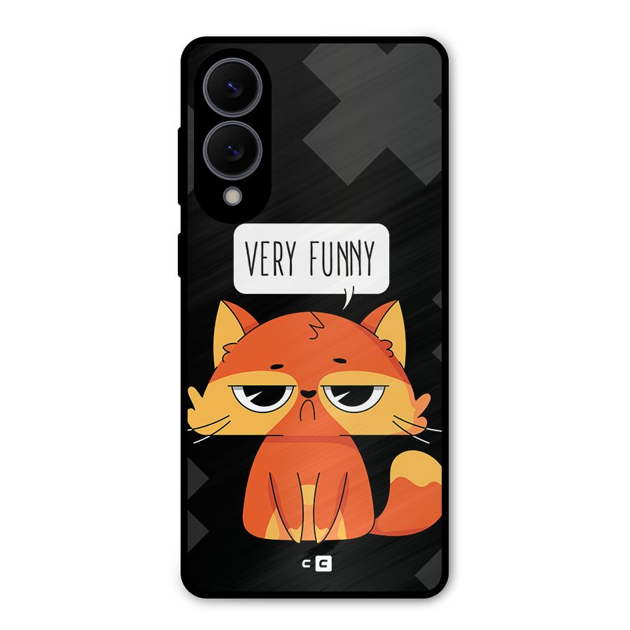 Very Funny Cat Metal Back Case for Galaxy S25 Edge