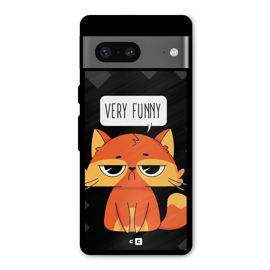 Very Funny Cat Metal Back Case for Google Pixel 7