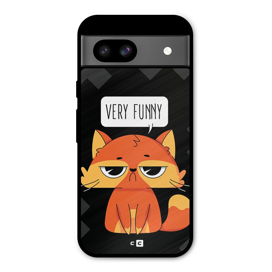 Very Funny Cat Metal Back Case for Google Pixel 8a