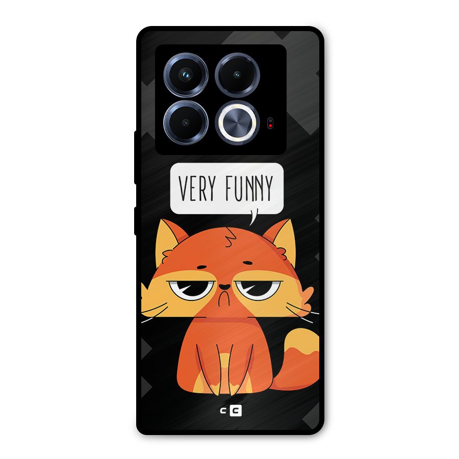 Very Funny Cat Metal Back Case for Infinix Note 40 5G