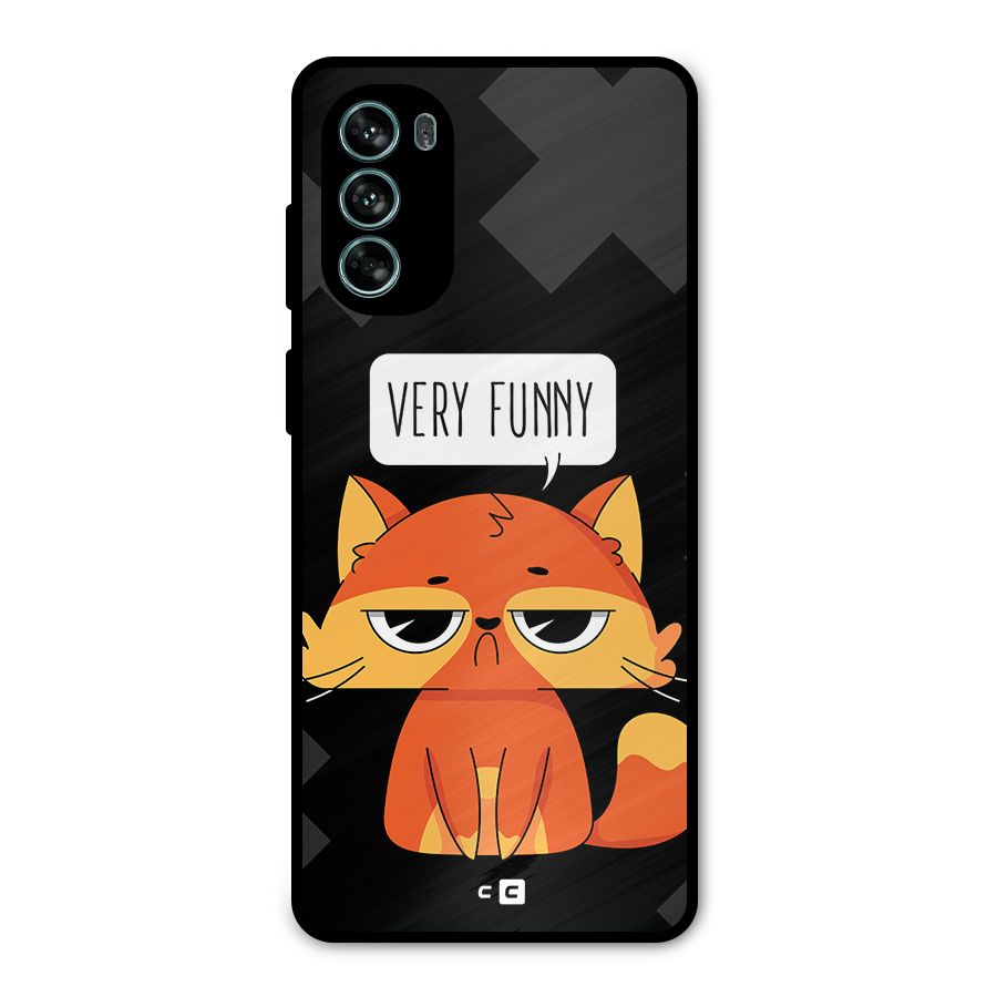 Very Funny Cat Metal Back Case for Moto G62