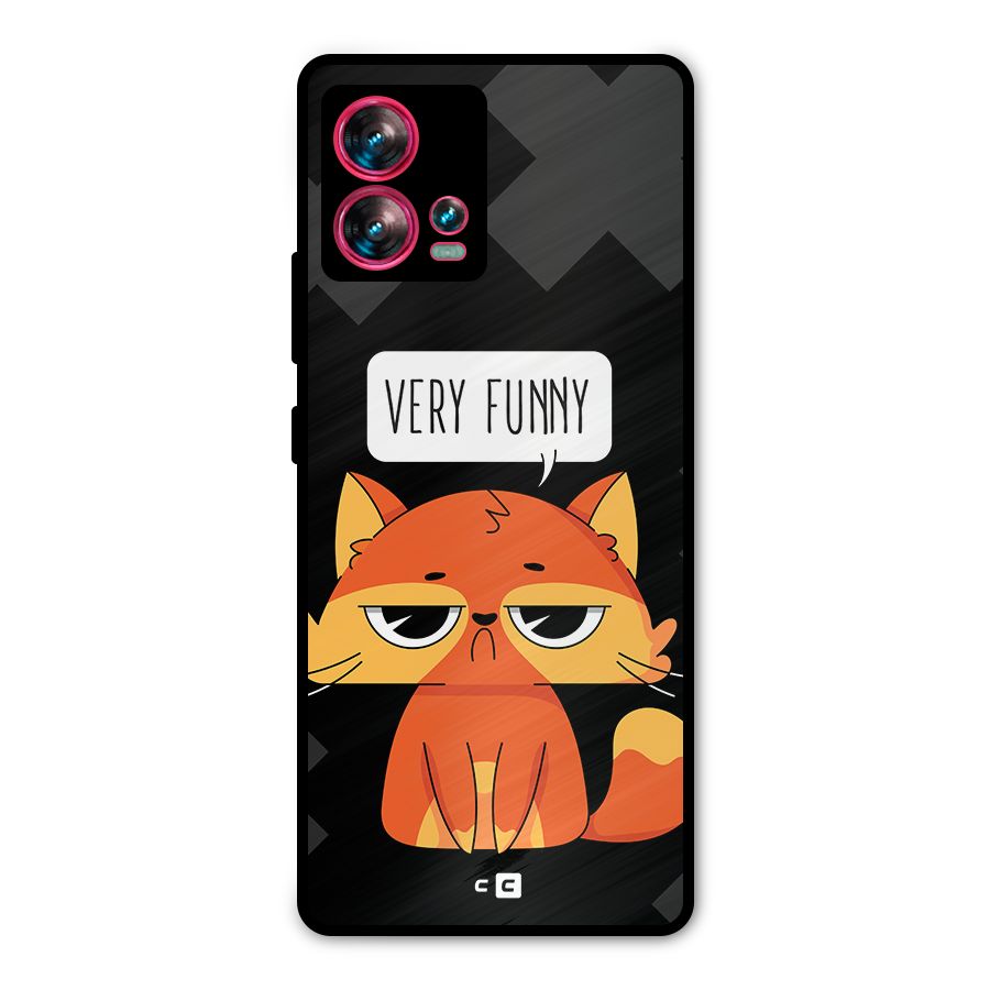 Very Funny Cat Metal Back Case for Motorola Edge 30 Fusion