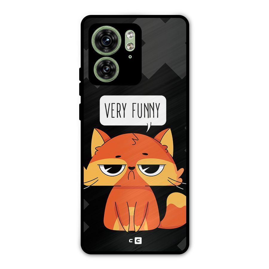 Very Funny Cat Metal Back Case for Motorola Edge 40 5G