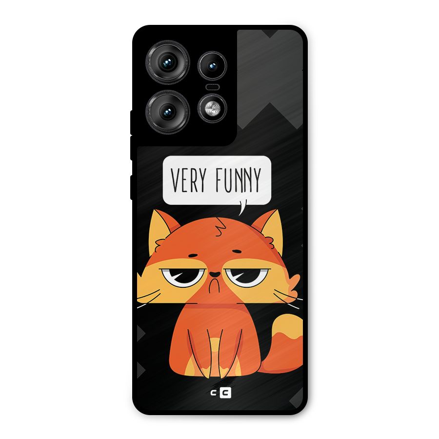 Very Funny Cat Metal Back Case for Motorola Edge 50 Pro