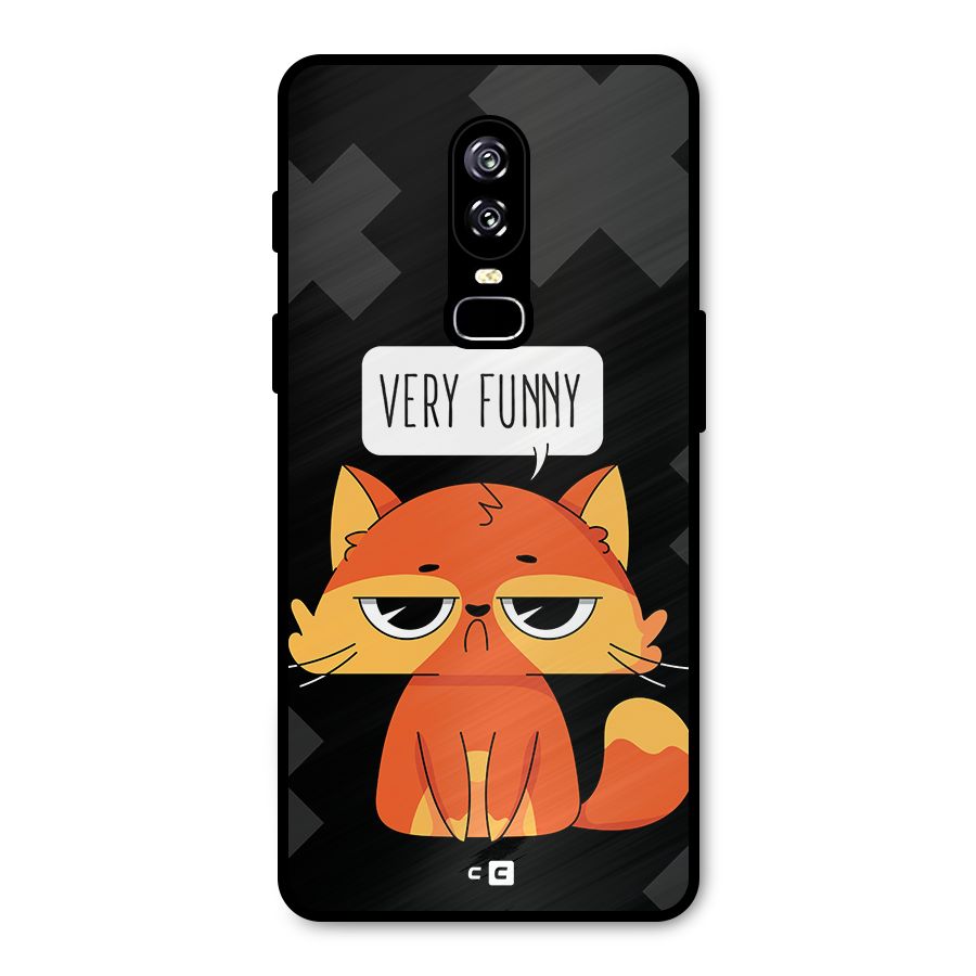 Very Funny Cat Metal Back Case for OnePlus 6