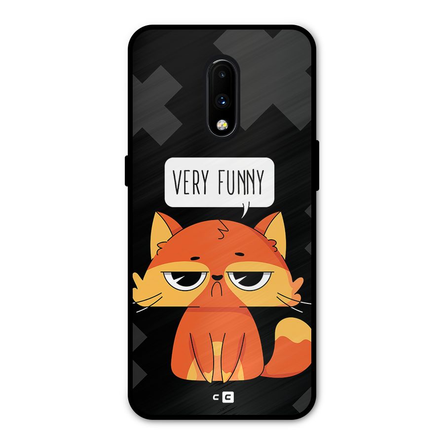 Very Funny Cat Metal Back Case for OnePlus 7