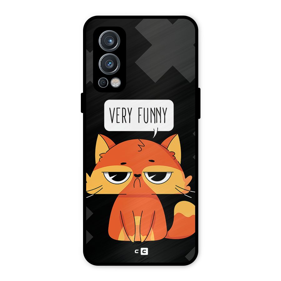Very Funny Cat Metal Back Case for OnePlus Nord 2 5G