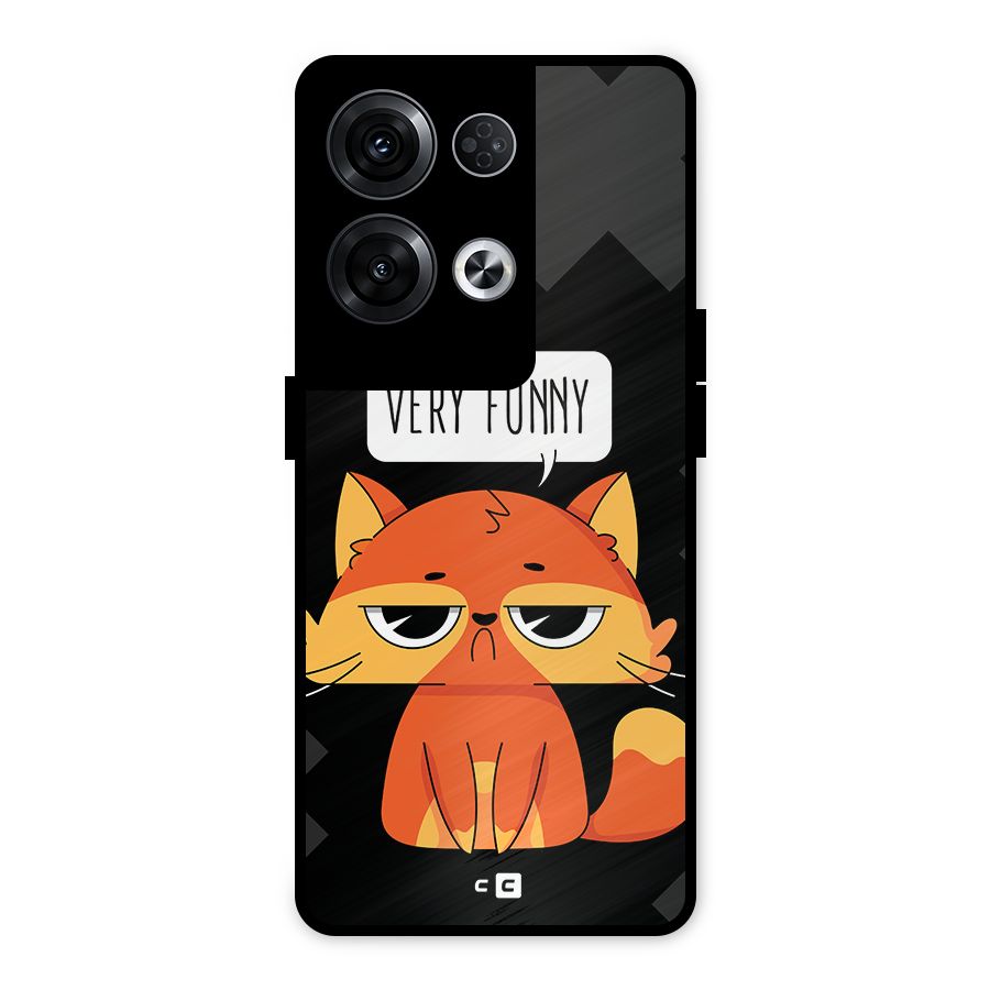 Very Funny Cat Metal Back Case for Oppo Reno8 Pro 5G
