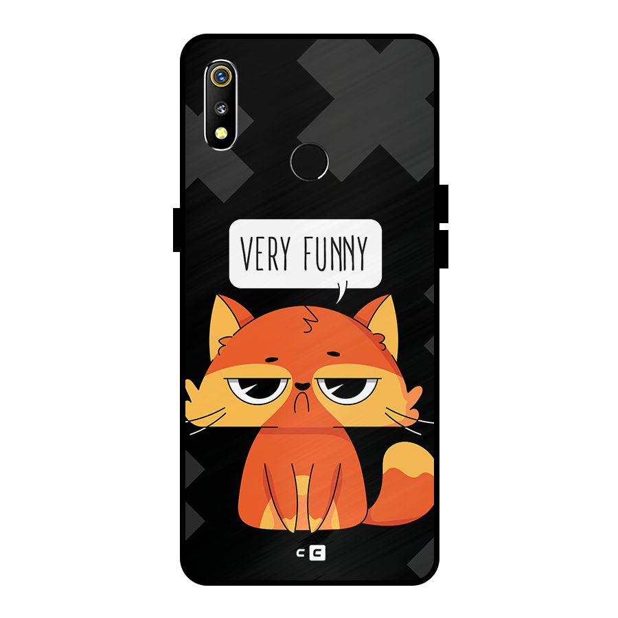 Very Funny Cat Metal Back Case for Realme 3i