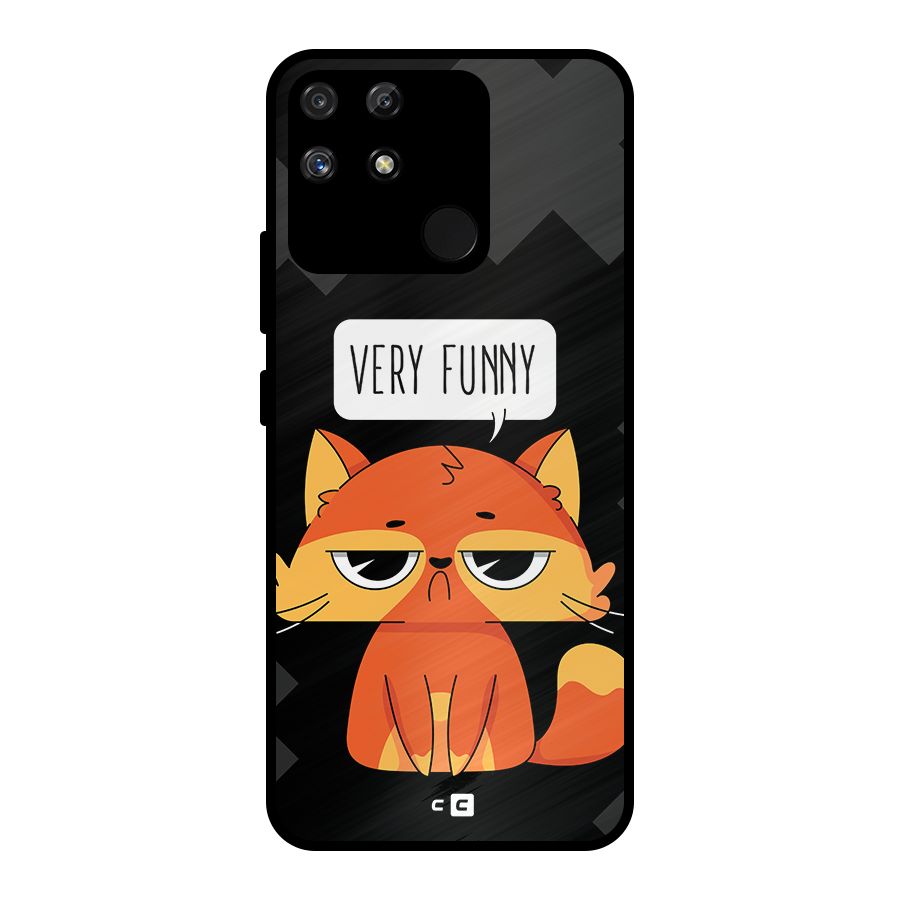 Very Funny Cat Metal Back Case for Realme Narzo 50A