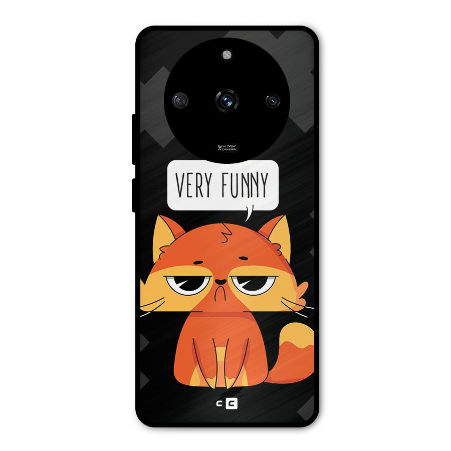 Very Funny Cat Metal Back Case for Realme Narzo 60 5G