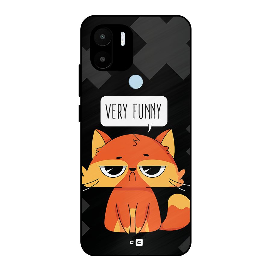 Very Funny Cat Metal Back Case for Redmi A1+