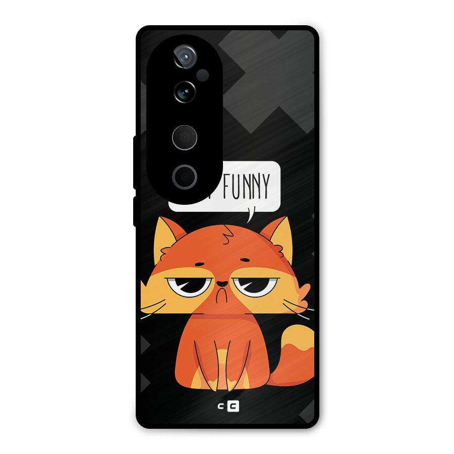 Very Funny Cat Metal Back Case for Vivo T3 Ultra
