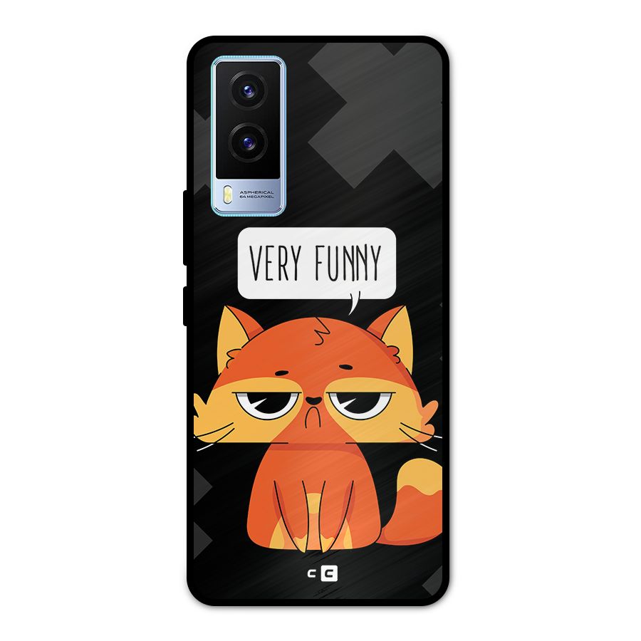 Very Funny Cat Metal Back Case for Vivo V21e 5G