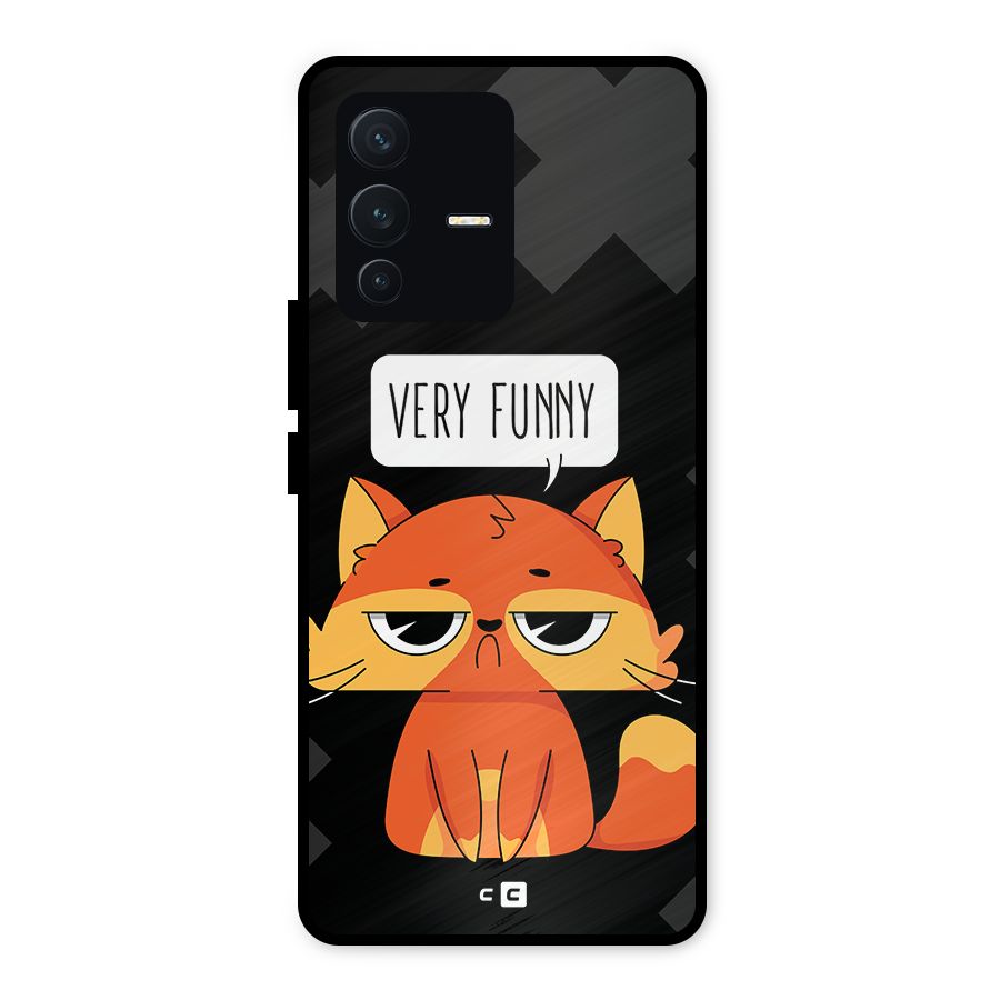 Very Funny Cat Metal Back Case for Vivo V23 5G