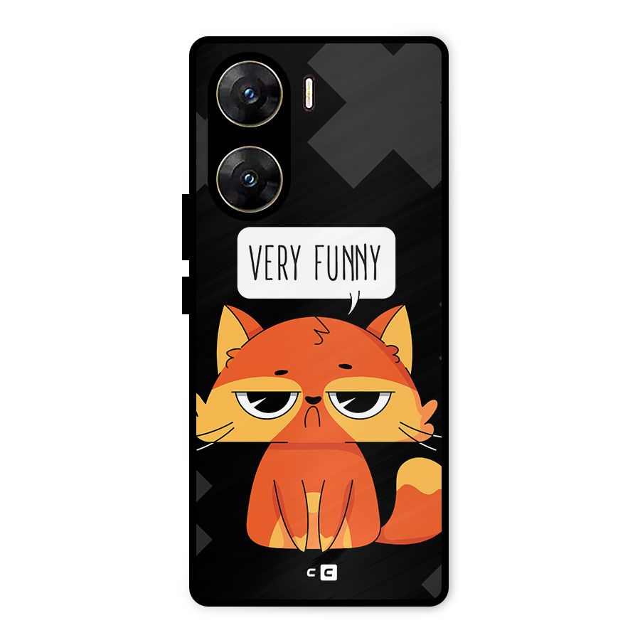 Very Funny Cat Metal Back Case for Vivo V29e