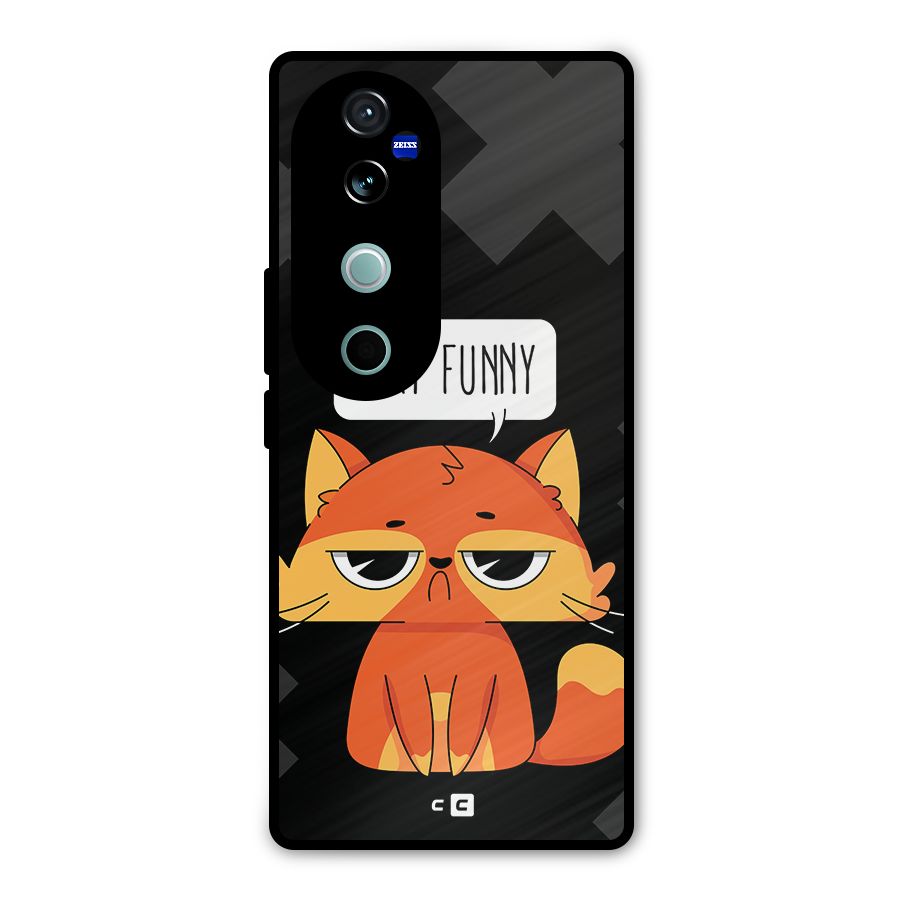 Very Funny Cat Metal Back Case for Vivo V40