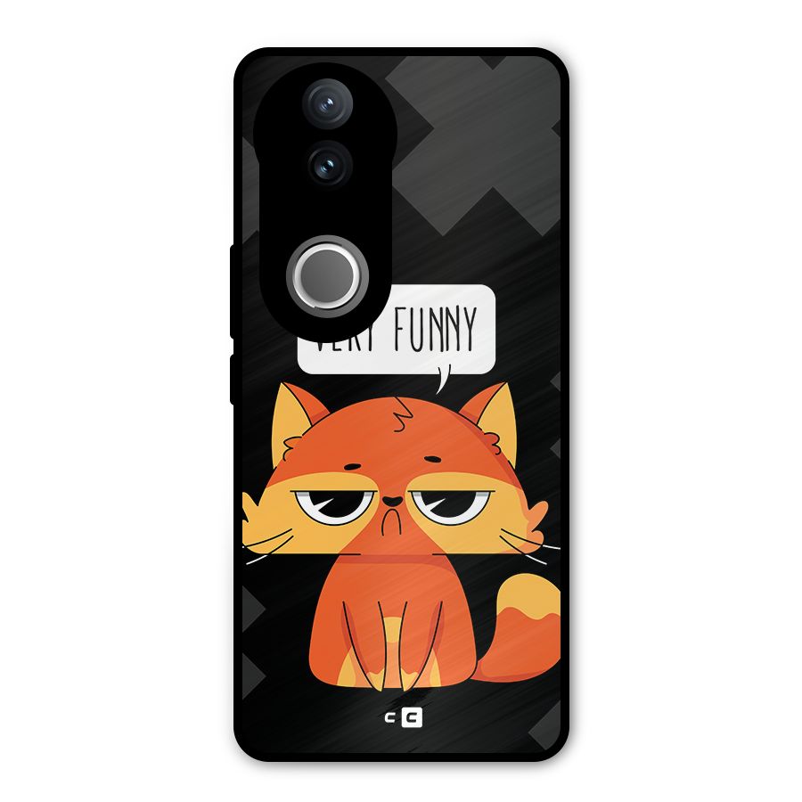 Very Funny Cat Metal Back Case for Vivo V50