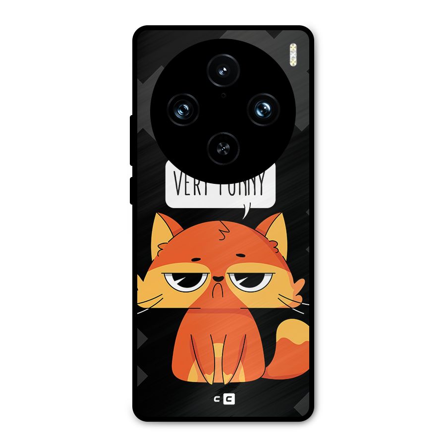Very Funny Cat Metal Back Case for Vivo X100 Pro