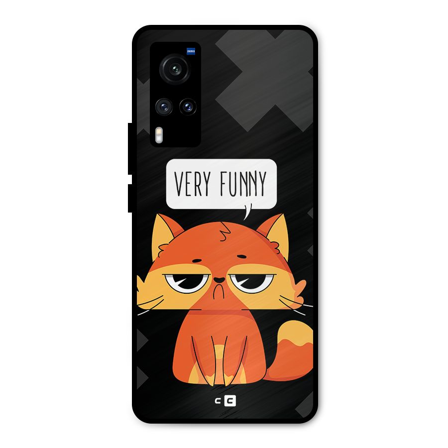 Very Funny Cat Metal Back Case for Vivo X60