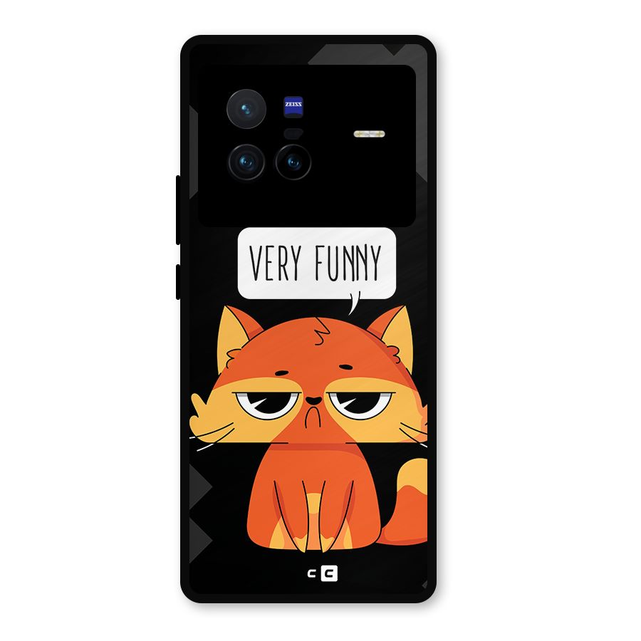Very Funny Cat Metal Back Case for Vivo X80