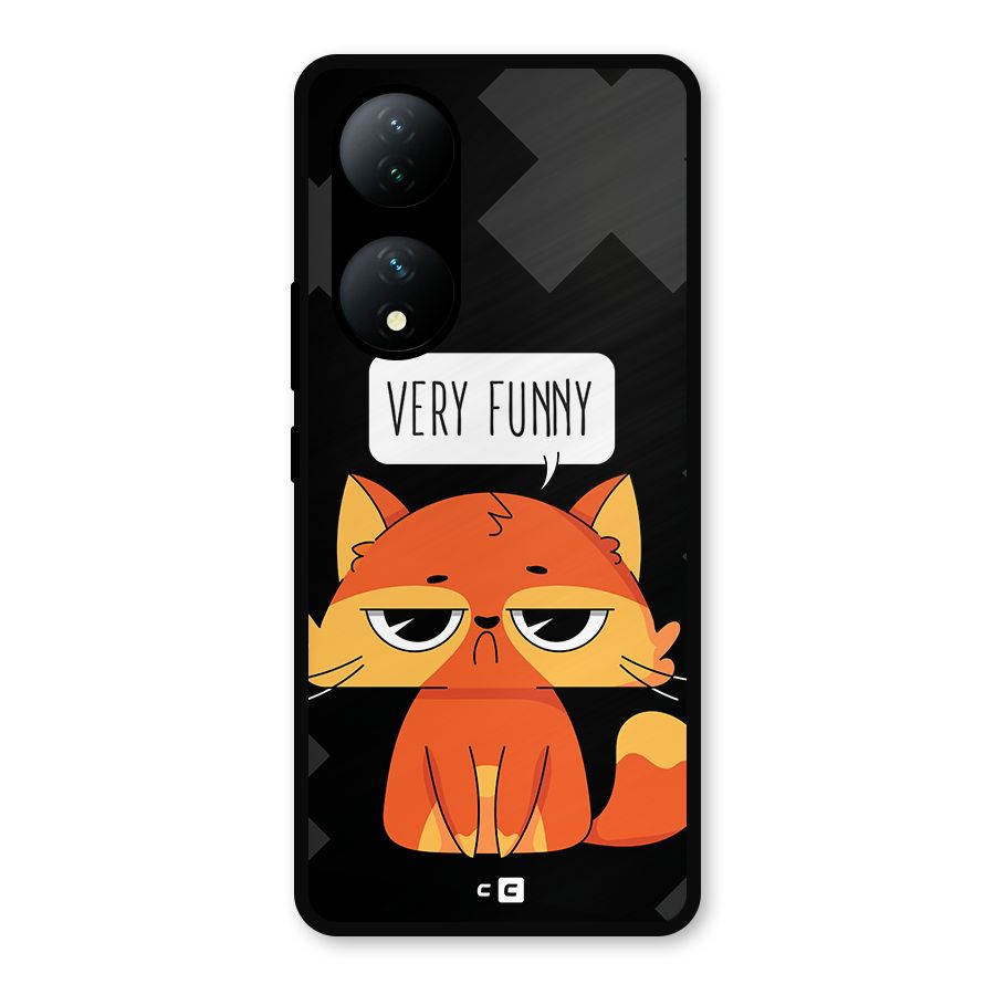 Very Funny Cat Metal Back Case for Vivo Y100a