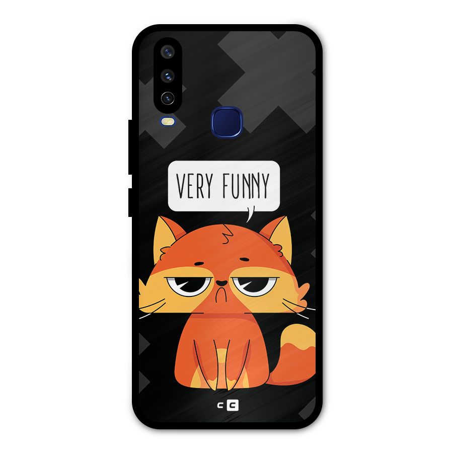 Very Funny Cat Metal Back Case for Vivo Y12