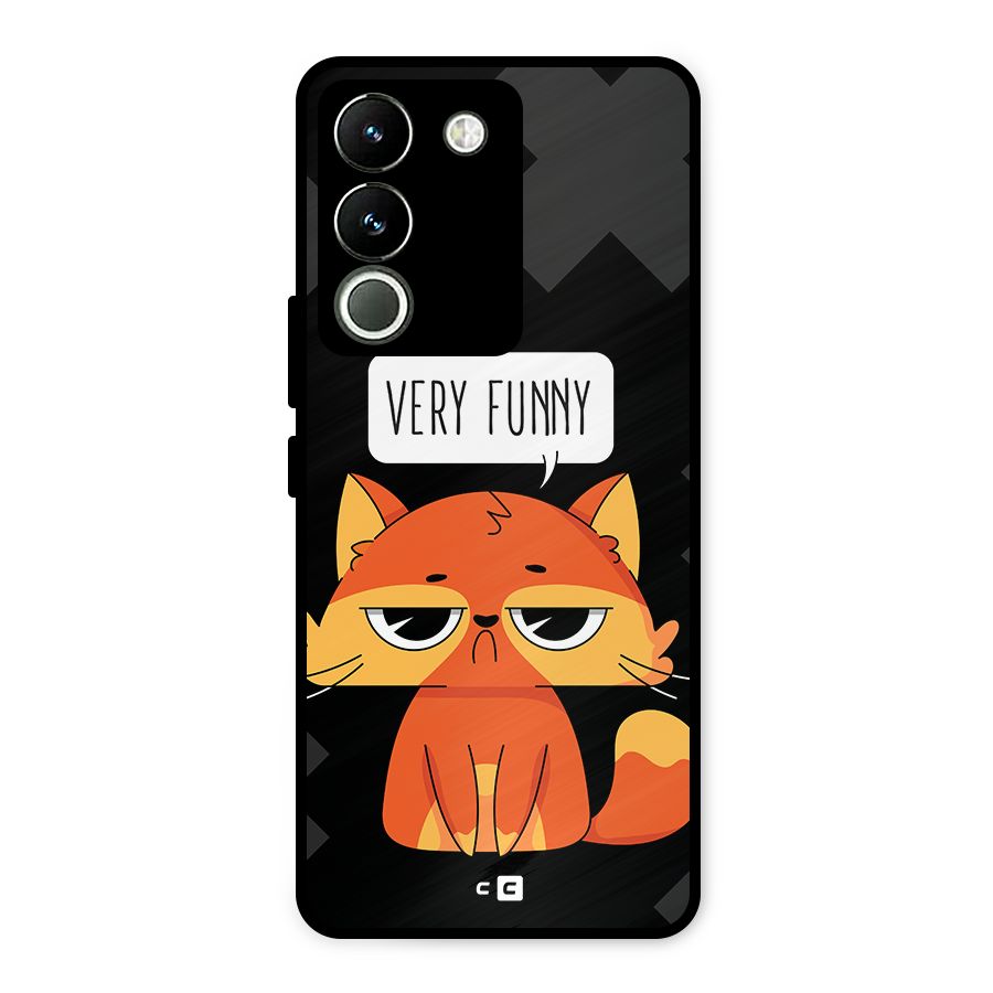 Very Funny Cat Metal Back Case for Vivo Y200