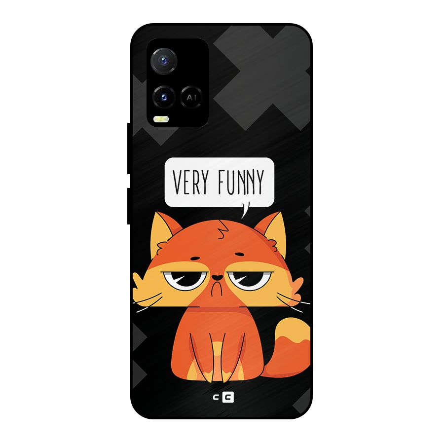 Very Funny Cat Metal Back Case for Vivo Y21T