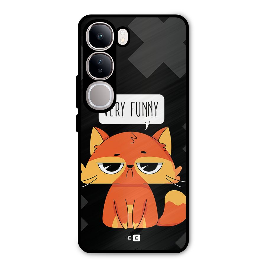 Very Funny Cat Metal Back Case for Vivo Y300