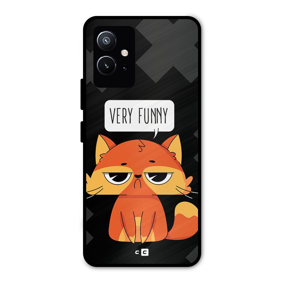 Very Funny Cat Metal Back Case for Vivo Y75 5G