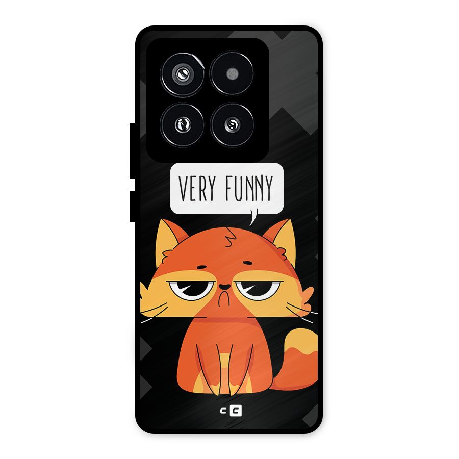 Very Funny Cat Metal Back Case for Xiaomi 14 Pro