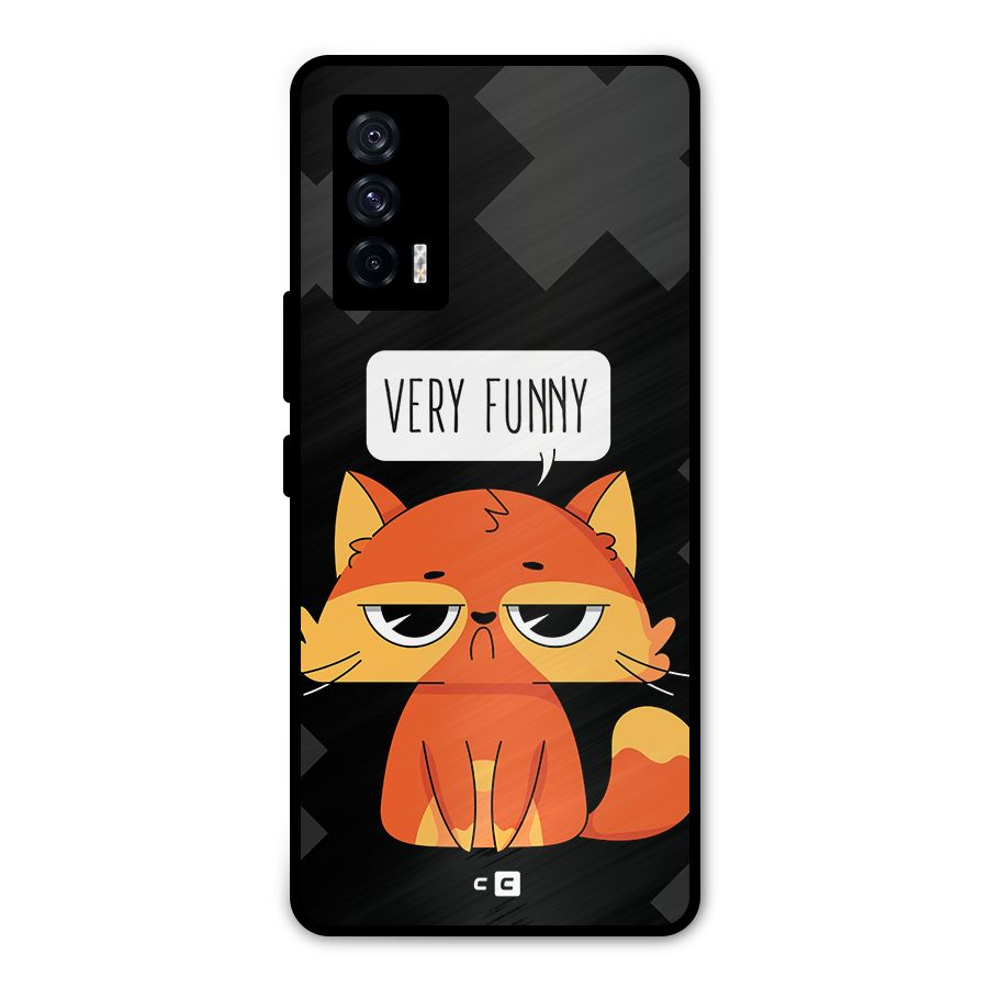 Very Funny Cat Metal Back Case for iQOO 7 5G