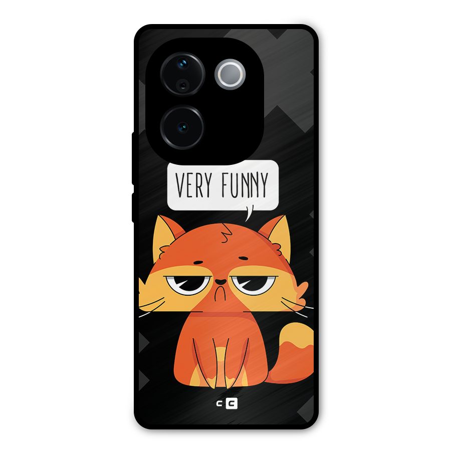 Very Funny Cat Metal Back Case for iQOO Z9s Pro