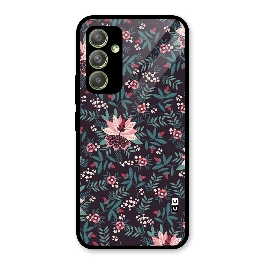 Very Leafy Pattern Glass Back Case for Galaxy A54