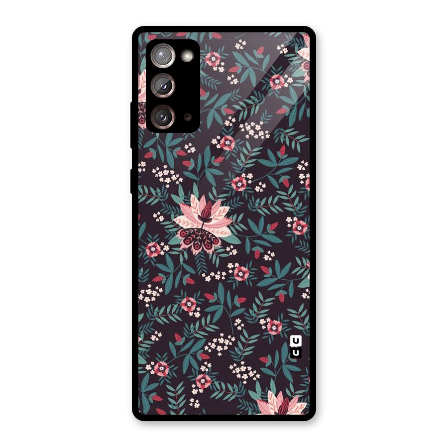 Very Leafy Pattern Glass Back Case for Galaxy Note 20