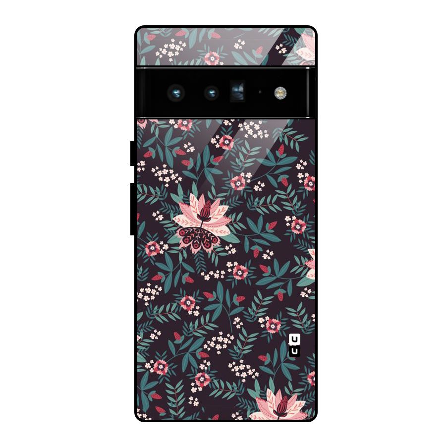 Very Leafy Pattern Glass Back Case for Google Pixel 6 Pro