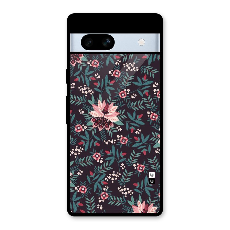 Very Leafy Pattern Glass Back Case for Google Pixel 7a