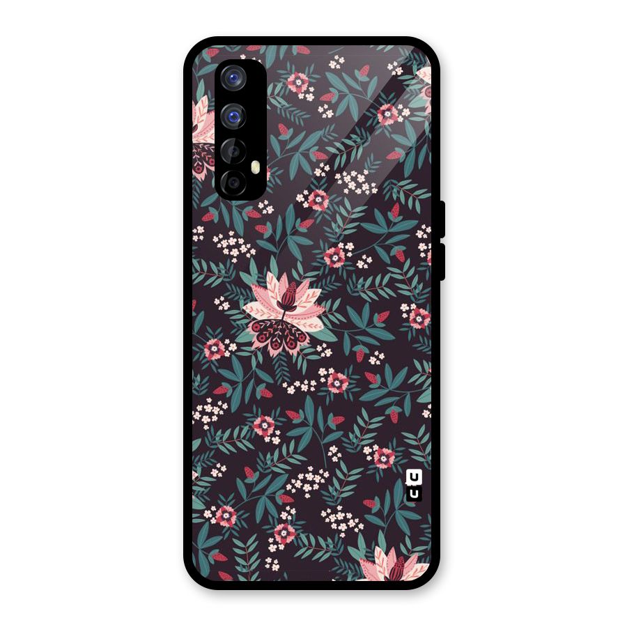 Very Leafy Pattern Glass Back Case for Realme 7