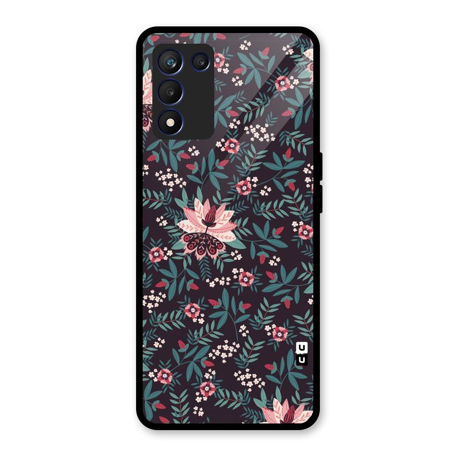 Very Leafy Pattern Glass Back Case for Realme 9 5G Speed
