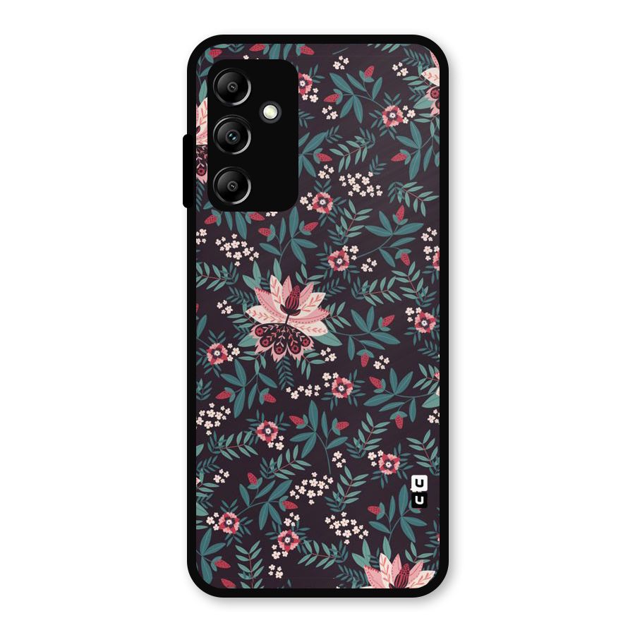 Very Leafy Pattern Metal Back Case for Galaxy A14 5G