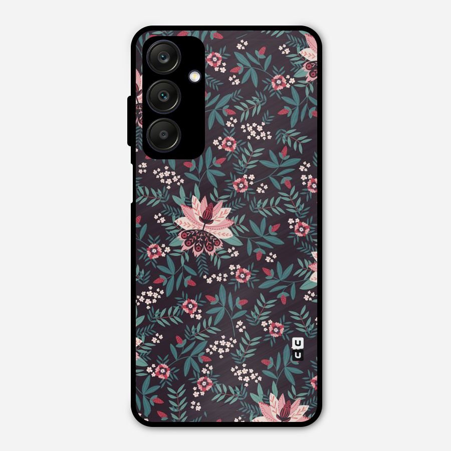 Very Leafy Pattern Metal Back Case for Galaxy A25 5G