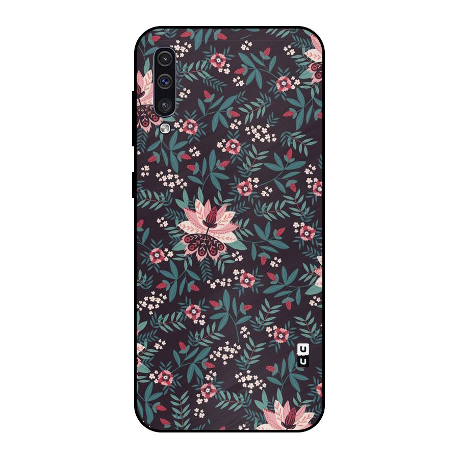 Very Leafy Pattern Metal Back Case for Galaxy A30s