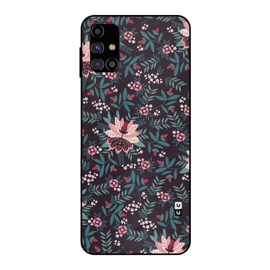 Very Leafy Pattern Metal Back Case for Galaxy M31s