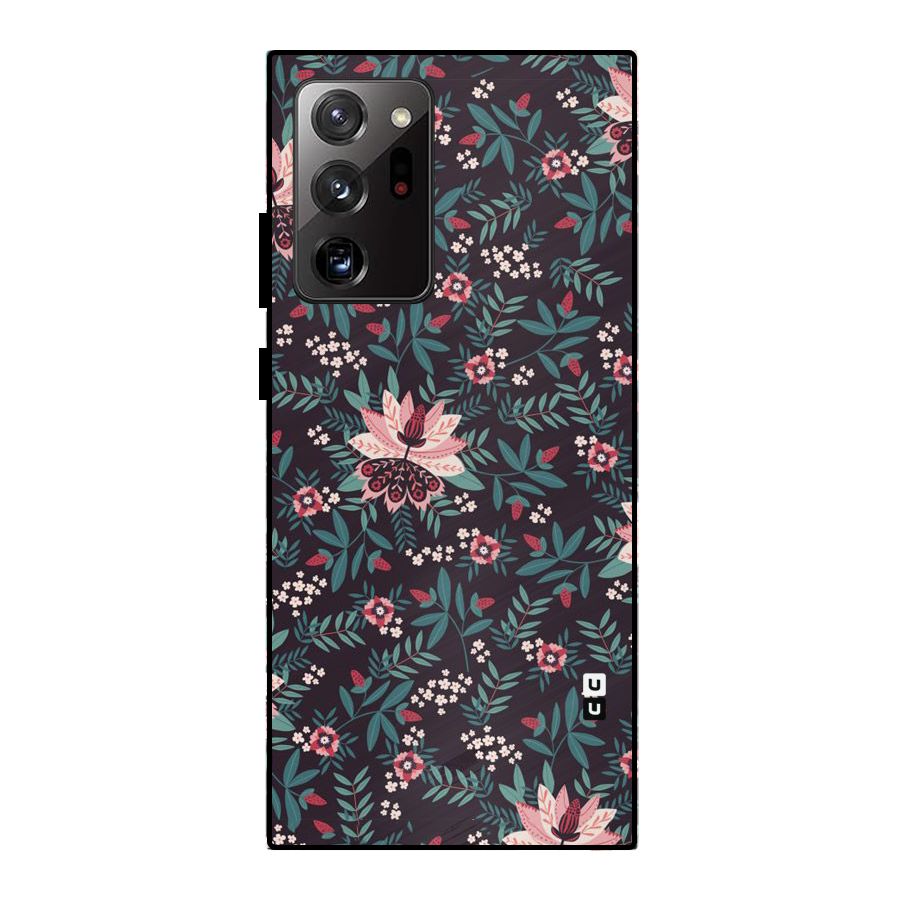Very Leafy Pattern Metal Back Case for Galaxy Note 20 Ultra