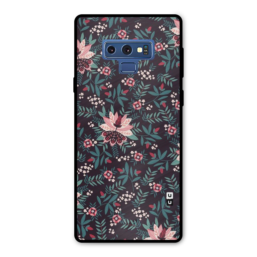 Very Leafy Pattern Metal Back Case for Galaxy Note 9