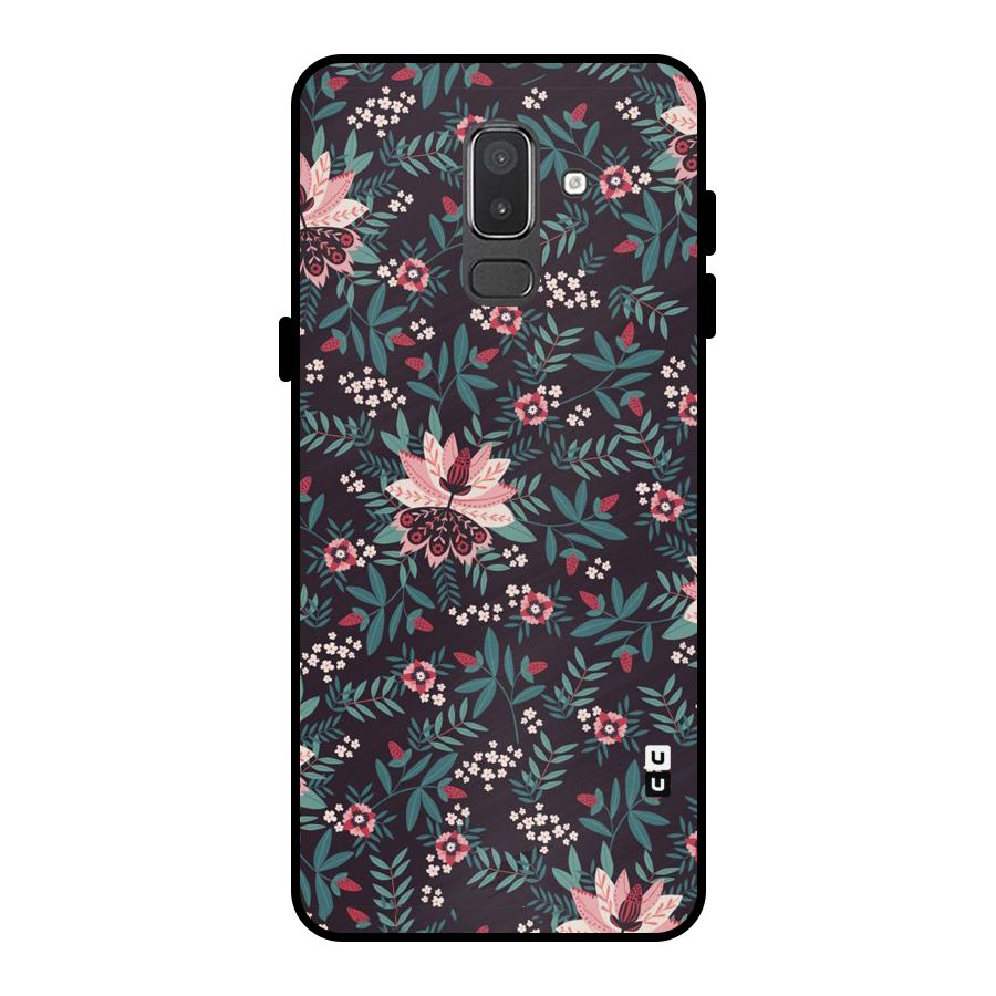 Very Leafy Pattern Metal Back Case for Galaxy On8 (2018)
