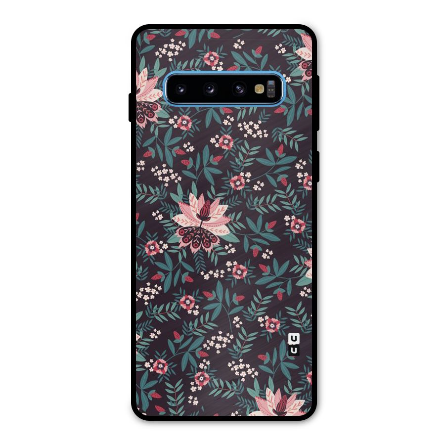 Very Leafy Pattern Metal Back Case for Galaxy S10