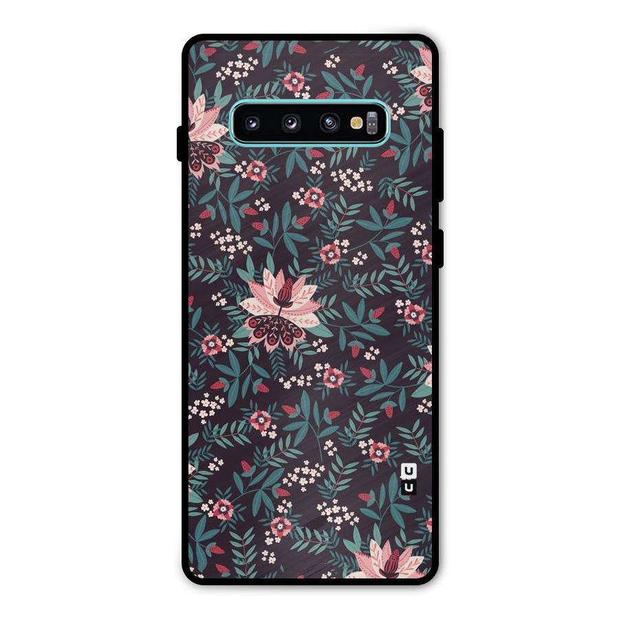 Very Leafy Pattern Metal Back Case for Galaxy S10 Plus